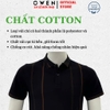 Áo thun polo Nam Tay Ngắn Có Cổ Owen APV262027 màu đen dáng body fit tà bằng xẻ tà chất liệu cotton polyester spandex