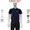 Áo thun polo Nam Tay Ngắn Có Cổ Owen APV262033 màu xanh tím than dáng body fit tà bằng xẻ tà chất liệu cotton polyester spandex