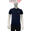 Áo thun polo Nam Tay Ngắn Có Cổ Owen APV262033 màu xanh tím than dáng body fit tà bằng xẻ tà chất liệu cotton polyester spandex