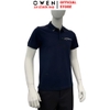 Áo thun polo Nam Tay Ngắn Có Cổ Owen APV262033 màu xanh tím than dáng body fit tà bằng xẻ tà chất liệu cotton polyester spandex