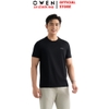 Áo T-Shirt Nam Owen TSN260130 Đen Cổ Tròn 100% Cotton