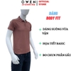 Áo Thun polo Nam Tay Ngắn Có Cổ Owen APV253648 màu hồng đậm dáng suông body fit xẻ tà chắt liệu nylon Spandex