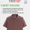 Áo Thun polo Nam Tay Ngắn Có Cổ Owen APV253648 màu hồng đậm dáng suông body fit xẻ tà chắt liệu nylon Spandex