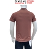Áo Thun polo Nam Tay Ngắn Có Cổ Owen APV253648 màu hồng đậm dáng suông body fit xẻ tà chắt liệu nylon Spandex