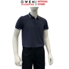 Áo Thun polo Nam Tay Ngắn Có Cổ Owen APV257002 màu xanh tím than dáng suông body fit tà xẻ hai bên chất liệu nylon spandex