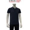 Áo Thun polo Nam Tay Ngắn Có Cổ Owen APV257002 màu xanh tím than dáng suông body fit tà xẻ hai bên chất liệu nylon spandex