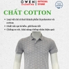 Áo Thun polo Nam Tay Ngắn Có Cổ Owen APV257065 này xám nhạt họa tiết dáng suông body fit tà xẻ hai bên chất liệu cotton
