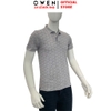 Áo Thun polo Nam Tay Ngắn Có Cổ Owen APV257065 này xám nhạt họa tiết dáng suông body fit tà xẻ hai bên chất liệu cotton