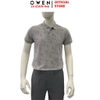 Áo Thun polo Nam Tay Ngắn Có Cổ Owen APV257067 màu xám nhạt dáng suông body fit tà xẻ hai bên chất liệu cotton spandex