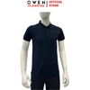 Áo Thun polo Nam Tay Ngắn Có Cổ Owen APV257137 màu xanh tím than dáng suông body fit tà xẻ hai bên chất liệu cotton spandex