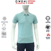 Áo Thun polo Nam Tay Ngắn Có Cổ Owen APV262002 màu xanh dáng suông body fit xẻ tà Chất liệu cotton poly