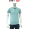 Áo Thun polo Nam Tay Ngắn Có Cổ Owen APV262002 màu xanh dáng suông body fit xẻ tà Chất liệu cotton poly