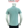 Áo Thun polo Nam Tay Ngắn Có Cổ Owen APV262002 màu xanh dáng suông body fit xẻ tà Chất liệu cotton poly