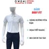 Áo thun polo Nam Tay Ngắn Có Cổ Owen APV262010 màu trắng dáng body fit tà bằng xẻ tà chất liệu cotton polyester spandex