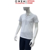 Áo thun polo Nam Tay Ngắn Có Cổ Owen APV262010 màu trắng dáng body fit tà bằng xẻ tà chất liệu cotton polyester spandex