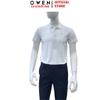 Áo thun polo Nam Tay Ngắn Có Cổ Owen APV262010 màu trắng dáng body fit tà bằng xẻ tà chất liệu cotton polyester spandex