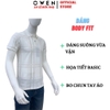 Áo thun polo Nam Tay Ngắn Có Cổ Owen APV262014 màu trắng dáng body fit tà bằng xẻ tà chất liệu cotton polyester spandex
