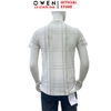 Áo thun polo Nam Tay Ngắn Có Cổ Owen APV262014 màu trắng dáng body fit tà bằng xẻ tà chất liệu cotton polyester spandex
