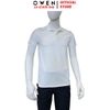 Áo Thun polo Nam Tay Ngắn Có Cổ Owen APV262048 màu trắng dáng suông body fit xẻ tà chất liệu nylon spandex