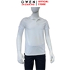 Áo Thun polo Nam Tay Ngắn Có Cổ Owen APV262048 màu trắng dáng suông body fit xẻ tà chất liệu nylon spandex