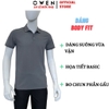 Áo Thun polo Nam Tay Ngắn Có Cổ Owen APV262049 màu xám dáng suông body fit xẻ tà chất liệu nylon spandex