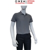 Áo Thun polo Nam Tay Ngắn Có Cổ Owen APV262049 màu xám dáng suông body fit xẻ tà chất liệu nylon spandex