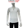 Áo Thun polo Nam Tay Ngắn Có Cổ Owen APV262051 màu trắng dáng suông body fit xẻ tà chất liệu nylon spandex