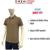 Áo Thun polo Nam Tay Ngắn Có Cổ Owen APV262054 màu nâu dáng suông body fit xẻ tà chất liệu nylon spandex