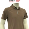 Áo Thun polo Nam Tay Ngắn Có Cổ Owen APV262054 màu nâu dáng suông body fit xẻ tà chất liệu nylon spandex