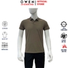 Áo Thun polo Nam Tay Ngắn Có Cổ Owen APV262058 màu nâu dáng suông body fit xẻ tà chất liệu nylon spandex