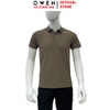 Áo Thun polo Nam Tay Ngắn Có Cổ Owen APV262058 màu nâu dáng suông body fit xẻ tà chất liệu nylon spandex