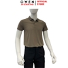 Áo Thun polo Nam Tay Ngắn Có Cổ Owen APV262058 màu nâu dáng suông body fit xẻ tà chất liệu nylon spandex
