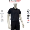 Áo Thun polo Nam Tay Ngắn Có Cổ Owen APV262063 màu đen dáng suông body fit xẻ tà chất liệu polyester