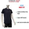 Áo Thun polo Nam Tay Ngắn Có Cổ Owen APV262063 màu đen dáng suông body fit xẻ tà chất liệu polyester