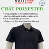 Áo Thun polo Nam Tay Ngắn Có Cổ Owen APV262063 màu đen dáng suông body fit xẻ tà chất liệu polyester