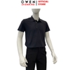 Áo Thun polo Nam Tay Ngắn Có Cổ Owen APV262063 màu đen dáng suông body fit xẻ tà chất liệu polyester