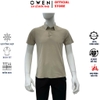 Áo Thun polo Nam Tay Ngắn Có Cổ Owen APV262064 màu be đậm dáng suông body fit xẻ tà chất liệu polyester
