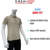 Áo Thun polo Nam Tay Ngắn Có Cổ Owen APV262064 màu be đậm dáng suông body fit xẻ tà chất liệu polyester