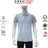 Áo thun polo Nam Tay Ngắn Có Cổ Owen APV262065 màu xanh nhạt dáng suông body fit xẻ tà chất liệu polyester