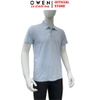 Áo thun polo Nam Tay Ngắn Có Cổ Owen APV262065 màu xanh nhạt dáng suông body fit xẻ tà chất liệu polyester