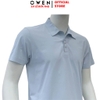 Áo thun polo Nam Tay Ngắn Có Cổ Owen APV262065 màu xanh nhạt dáng suông body fit xẻ tà chất liệu polyester