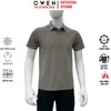Áo Thun polo Nam Tay Ngắn Có Cổ Owen APV262066 màu xám dáng suông body fit xẻ tà chất liệu polyester