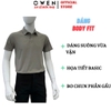Áo Thun polo Nam Tay Ngắn Có Cổ Owen APV262066 màu xám dáng suông body fit xẻ tà chất liệu polyester