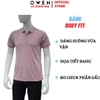 Áo Thun polo Nam Tay Ngắn Có Cổ Owen APV262069 màu hồng dáng suông body fit xẻ tà chất liệu cotton