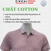 Áo Thun polo Nam Tay Ngắn Có Cổ Owen APV262069 màu hồng dáng suông body fit xẻ tà chất liệu cotton