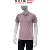 Áo Thun polo Nam Tay Ngắn Có Cổ Owen APV262069 màu hồng dáng suông body fit xẻ tà chất liệu cotton