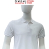 Áo Thun polo Nam Tay Ngắn Có Cổ Owen APV262096 màu trắng trơn dáng suông body fit xẻ tà chất liêu cotton spandex