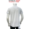 Áo Thun polo Nam Tay Ngắn Có Cổ Owen APV262096 màu trắng trơn dáng suông body fit xẻ tà chất liêu cotton spandex
