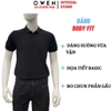 Áo Thun polo Nam Tay Ngắn Có Cổ Owen APV262097 màu đen trơn dáng suông body fit xẻ tà chất liêu cotton spandex