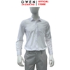 Áo sơ mi nam tay dài Owen AR260033DT màu trắng dán suông regular fit tà lượ có túi chất liệu modal polyester spandex